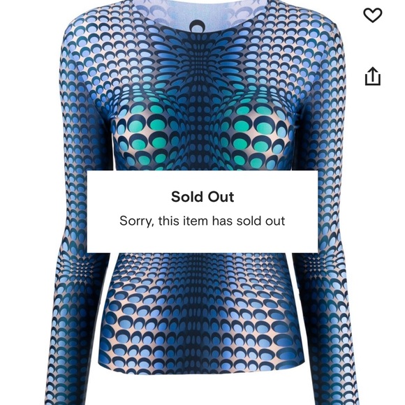 Marine serre second skin moon fish skin sold out almost everywhere - Picture 2 of 5